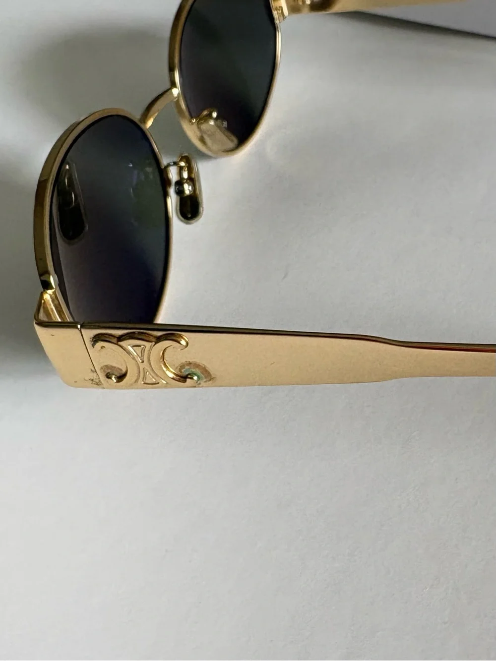 Celine Triomphe Metal Oval 01 Sunglasses - Picture 5 of 9